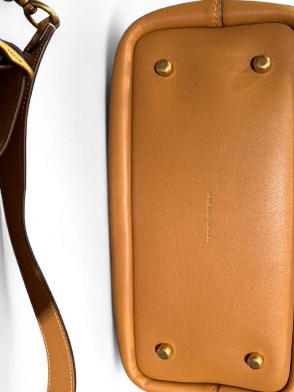 Coach Slouchy Rogue Top Handle in Honey Brown - Picture 4 of 8
